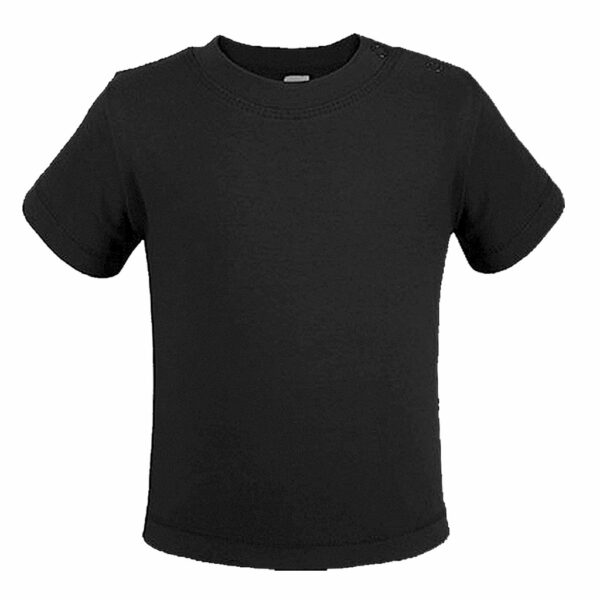 X954 BabyT Shirt kurzarm Bio Baumwolle black